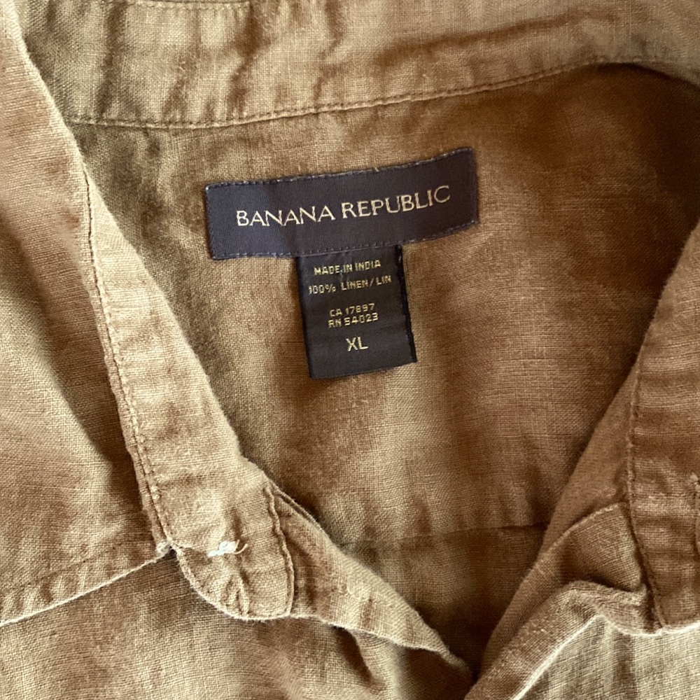Unstructured Linen Shirt - Picture 2 of 3